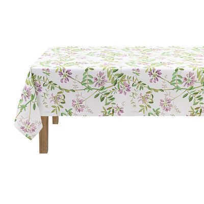 Le Jacquard Francais Pois De Senteur Tablecloth Pink 59 x 102 Inch, MPN: 11373