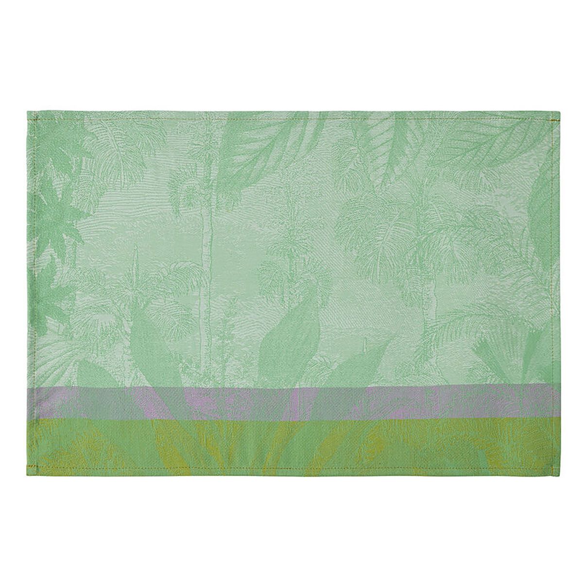 Le Jacquard Francais Sinharaja Coated Placemat Green 20 x 14 Inch Set of 4, MPN: 30531