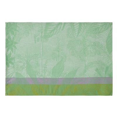 Le Jacquard Francais Sinharaja Coated Placemat Green 20 x 14 Inch Set of 4, MPN: 30531