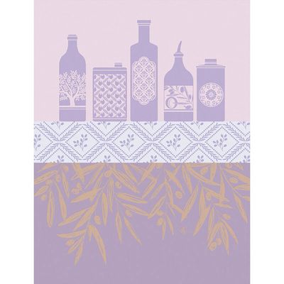 Le Jacquard Francais Huiles Provencales Tea Towel Purple 24 x 31 Inch Set of 4, MPN: 30416