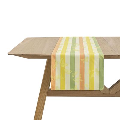 Le Jacquard Francais Bal Des Papillons Runner Yellow 20 x 59 Inch, MPN: 30485