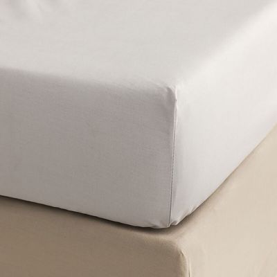 Le Jacquard Francais Palacio Fitted Sheet Grey 63 x 79 x 14 Inch, MPN: 29762