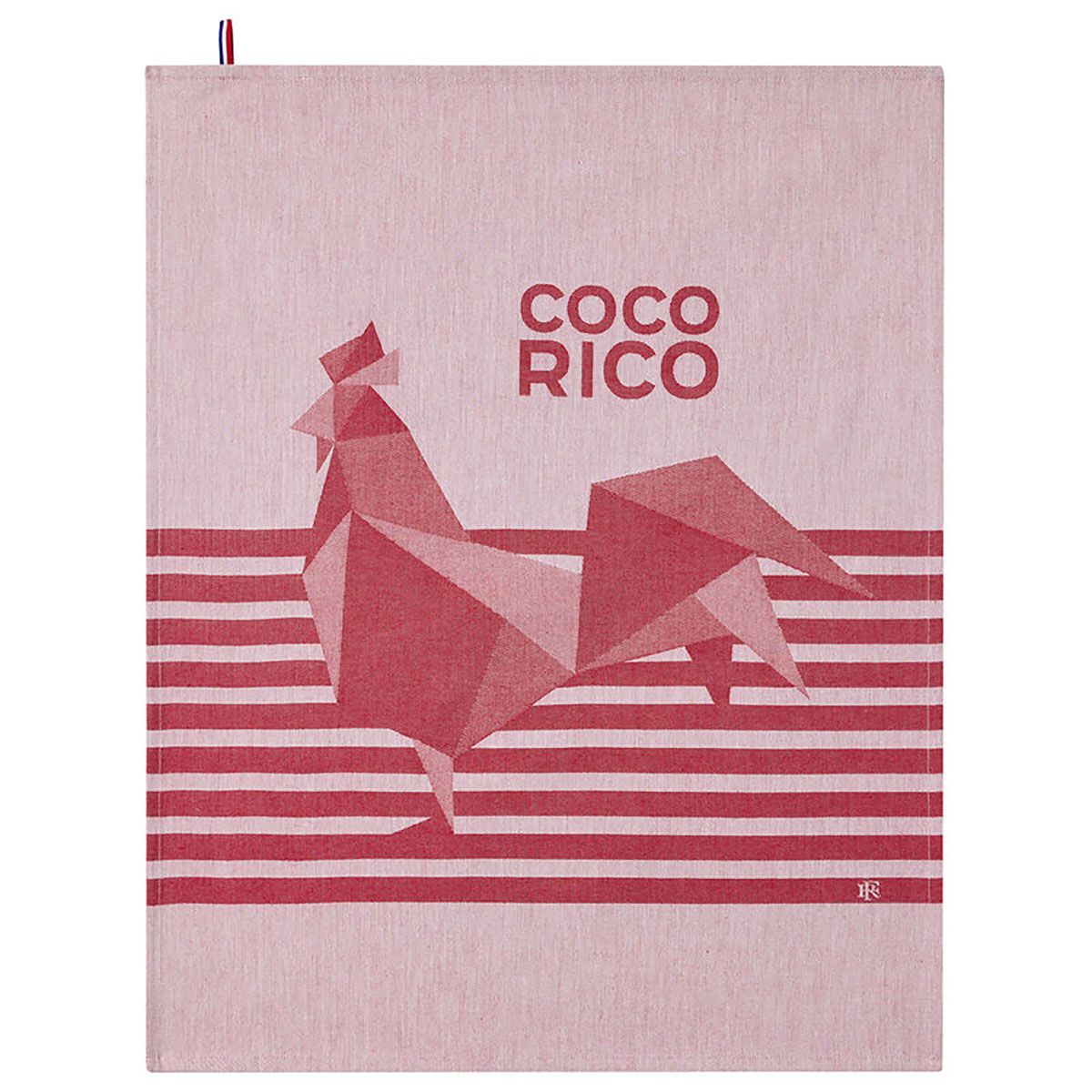 Le Jacquard Francais Coco-Rico Tea Towel Red 24 x 31 Inch Set of 4, MPN: 30328