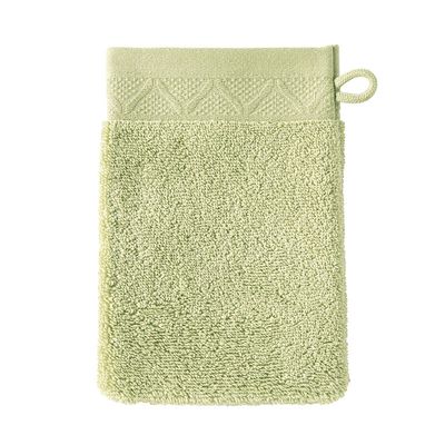 Le Jacquard Francais Caresse Wash Mitt Green 6 x 7 Inch Set of 4, MPN: 30748
