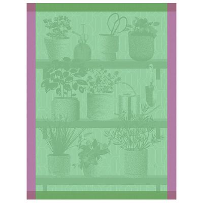 Le Jacquard Francais Herbes Fraiches Tea Towel Green 24 x 31 Inch Set of 4, MPN: 30435