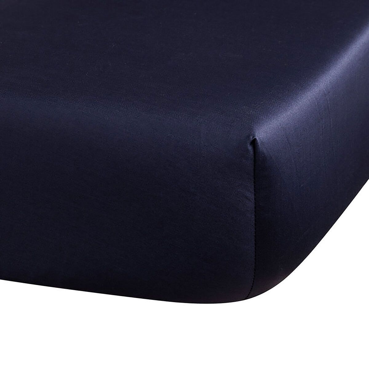 Le Jacquard Francais Flora Fitted Sheet Dark Blue 71 x 79 x 14 Inch, MPN: 21535