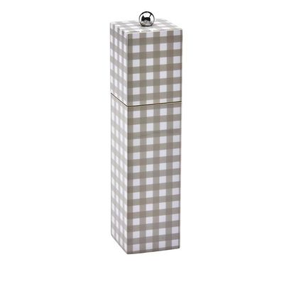 Addison Ross London Lacquer 22cm Gingham Grinder Cappucino, MPN: GN1050