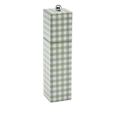 Addison Ross London Lacquer 22cm Gingham Grinder Sage, MPN: GN1052