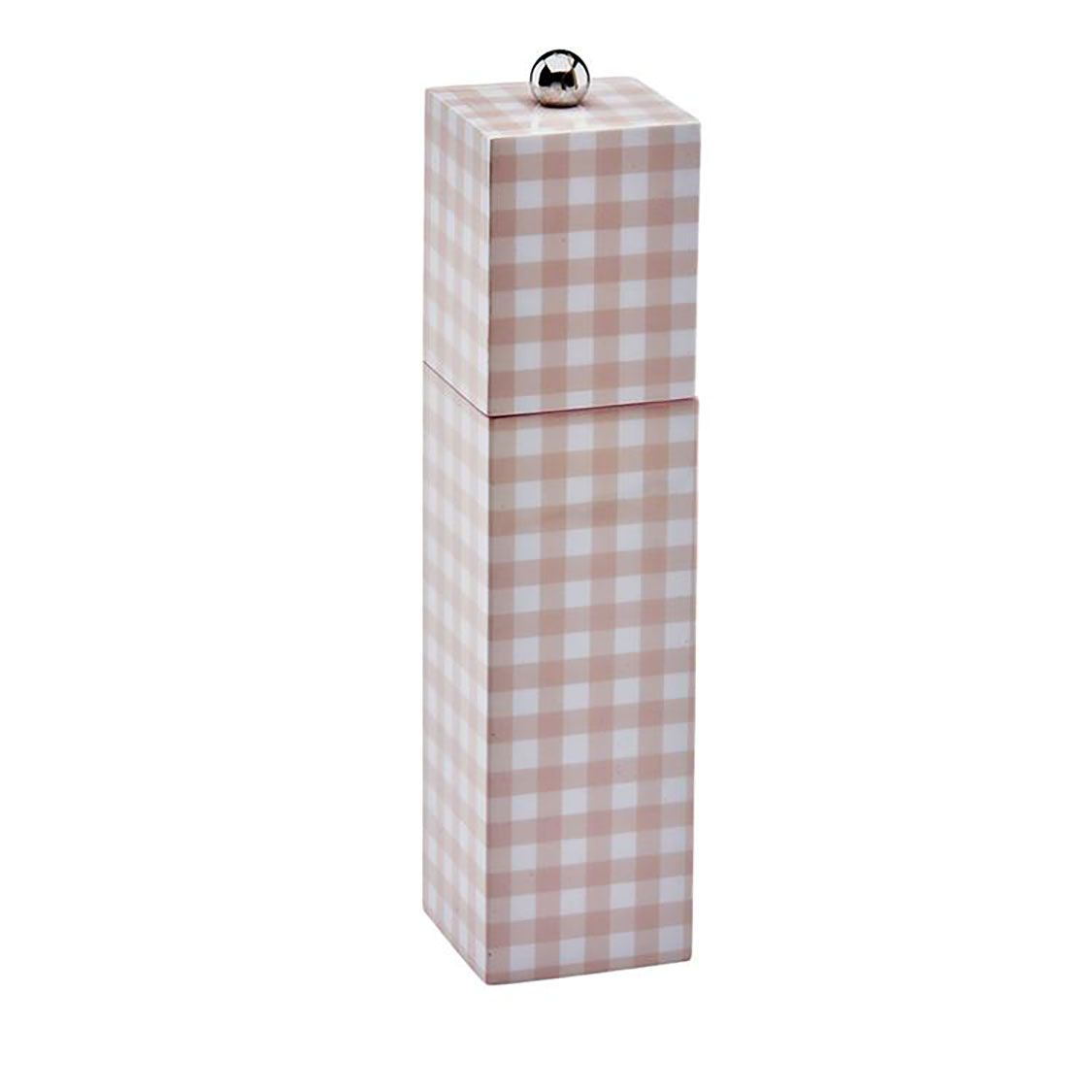 Addison Ross London Lacquer 22cm Gingham Grinder Pink, MPN: GN1051