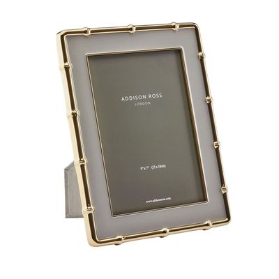 Addison Ross London Zinc 5x7 Gold Bamboo Chiffon Picture Frame, MPN: FR6551
