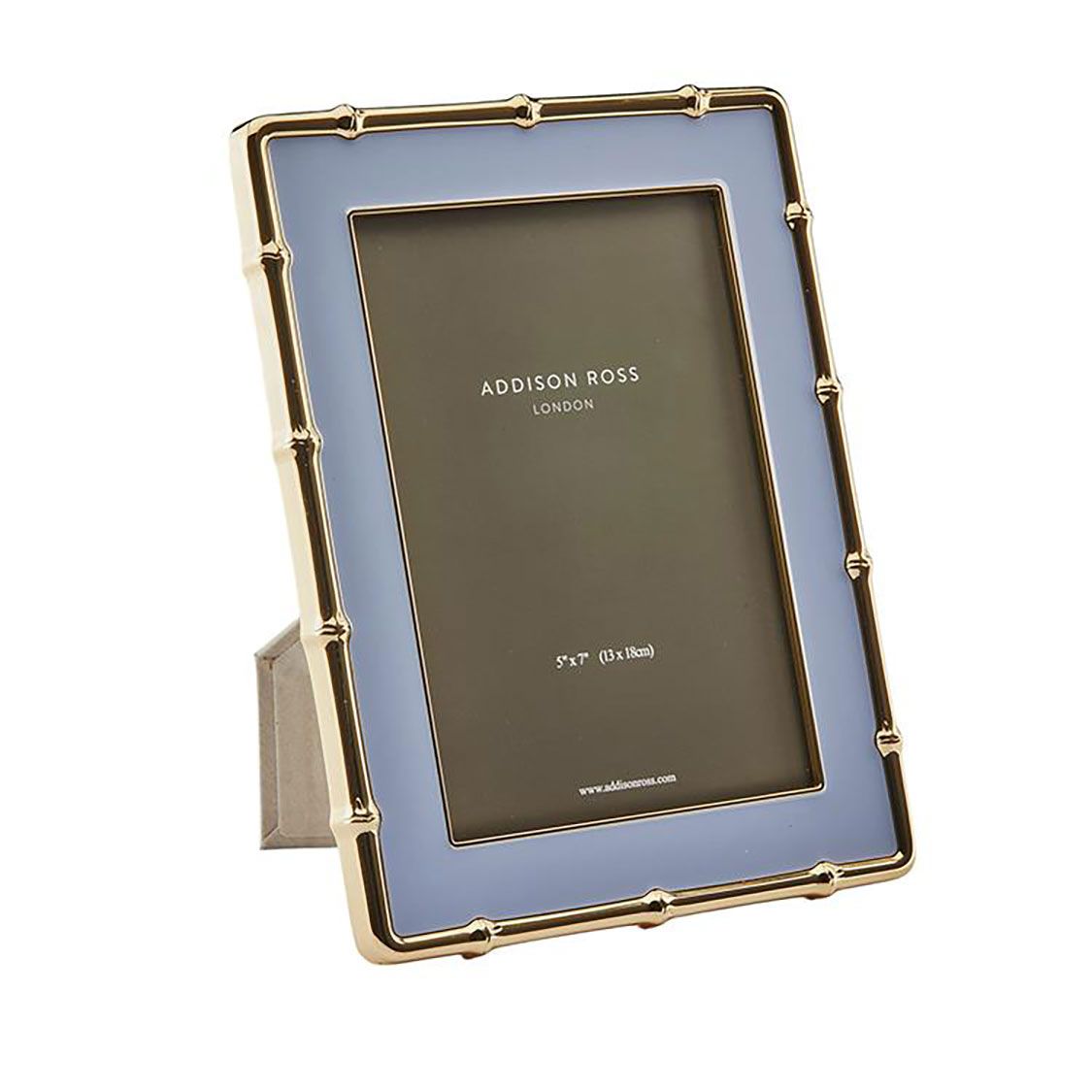 Addison Ross London Zinc 5x7 Gold Bamboo Pale Denim Picture Frame, MPN: FR6553