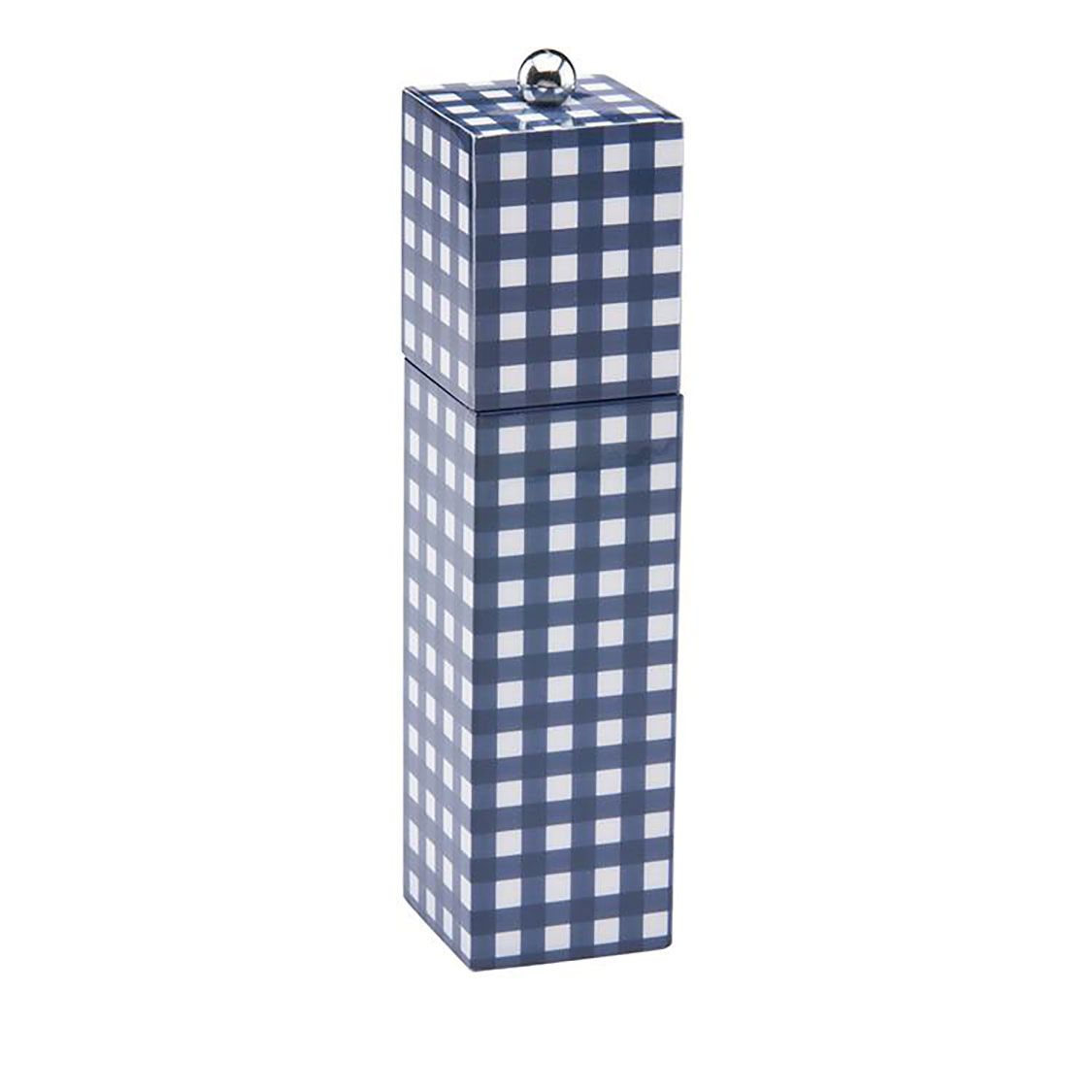 Addison Ross London Lacquer 22cm Gingham Grinder Navy, MPN: GN1054