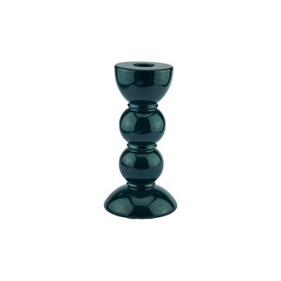 Addison Ross London Lacquer 14cm Bobbin Green Candlestick , MPN: CA1107