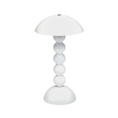 Addison Ross London Lacquer 30cm Bobbin LED Lamp White, MPN: LT1001