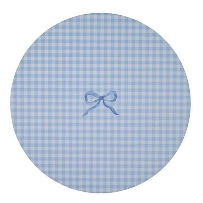 Addison Ross London Lacquer 38cm Gingham Placemat Blue, MPN: GN1002