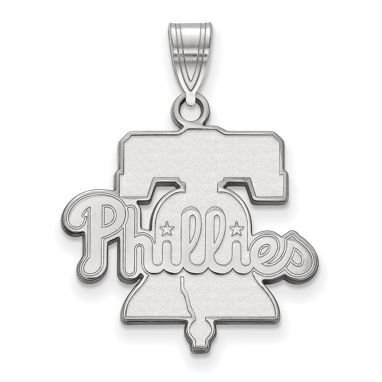 Philadelphia Phillies Large Pendant 10k White Gold 1W003PHI