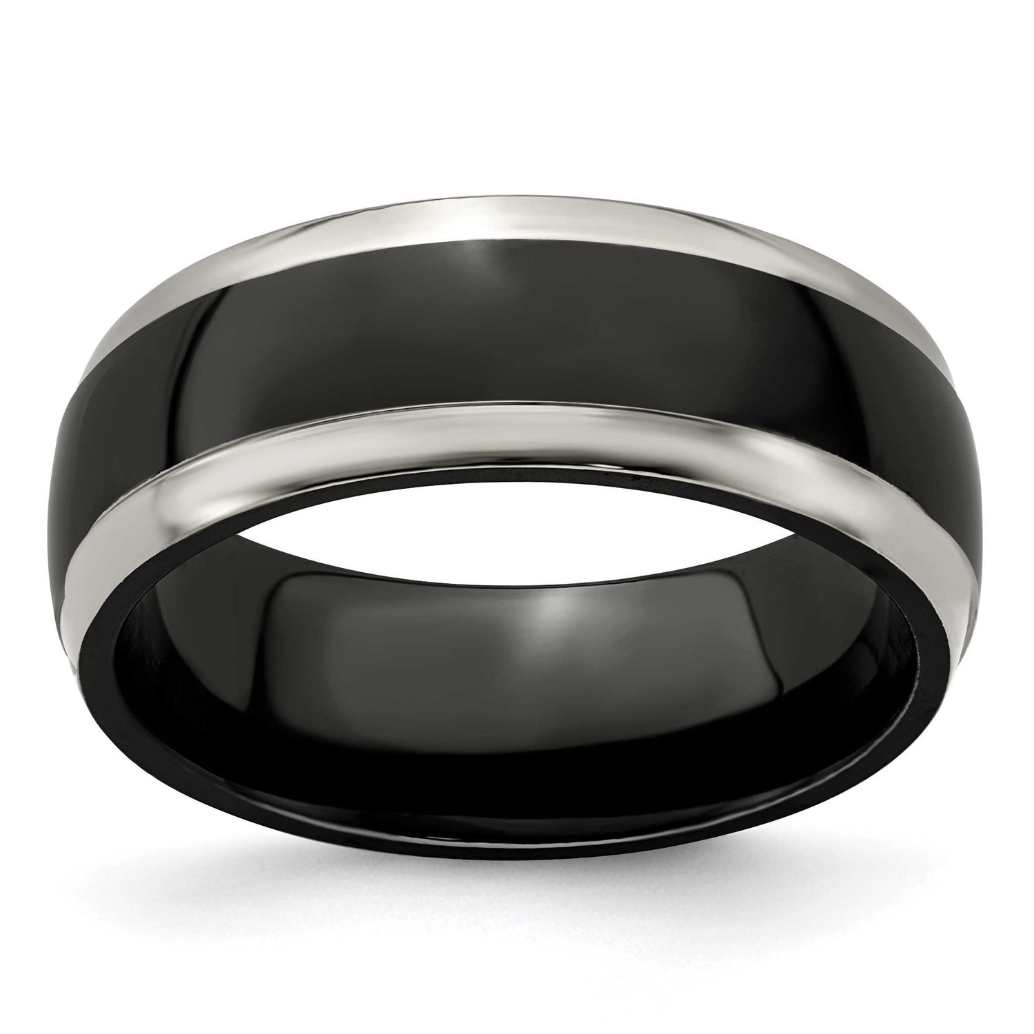 Edward Mirell Black Ti 8mm Band Titanium, EMR130-7, 614664083509