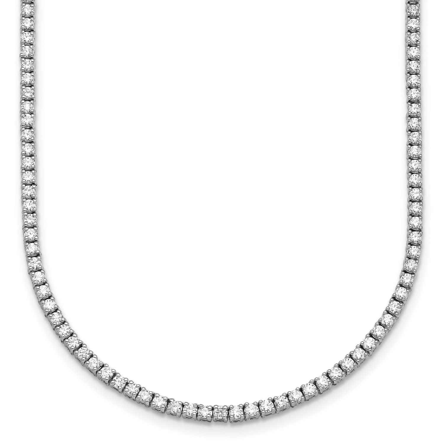 24in Lab Grown VS/SI FGH Round Diamond Straight Necklace 14k White Gold, PM10320-WLG-24,