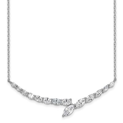 Graduated Lab Grown Diamond VS/SI FGH Necklace 14k White Gold, PM10482-400-WLG,