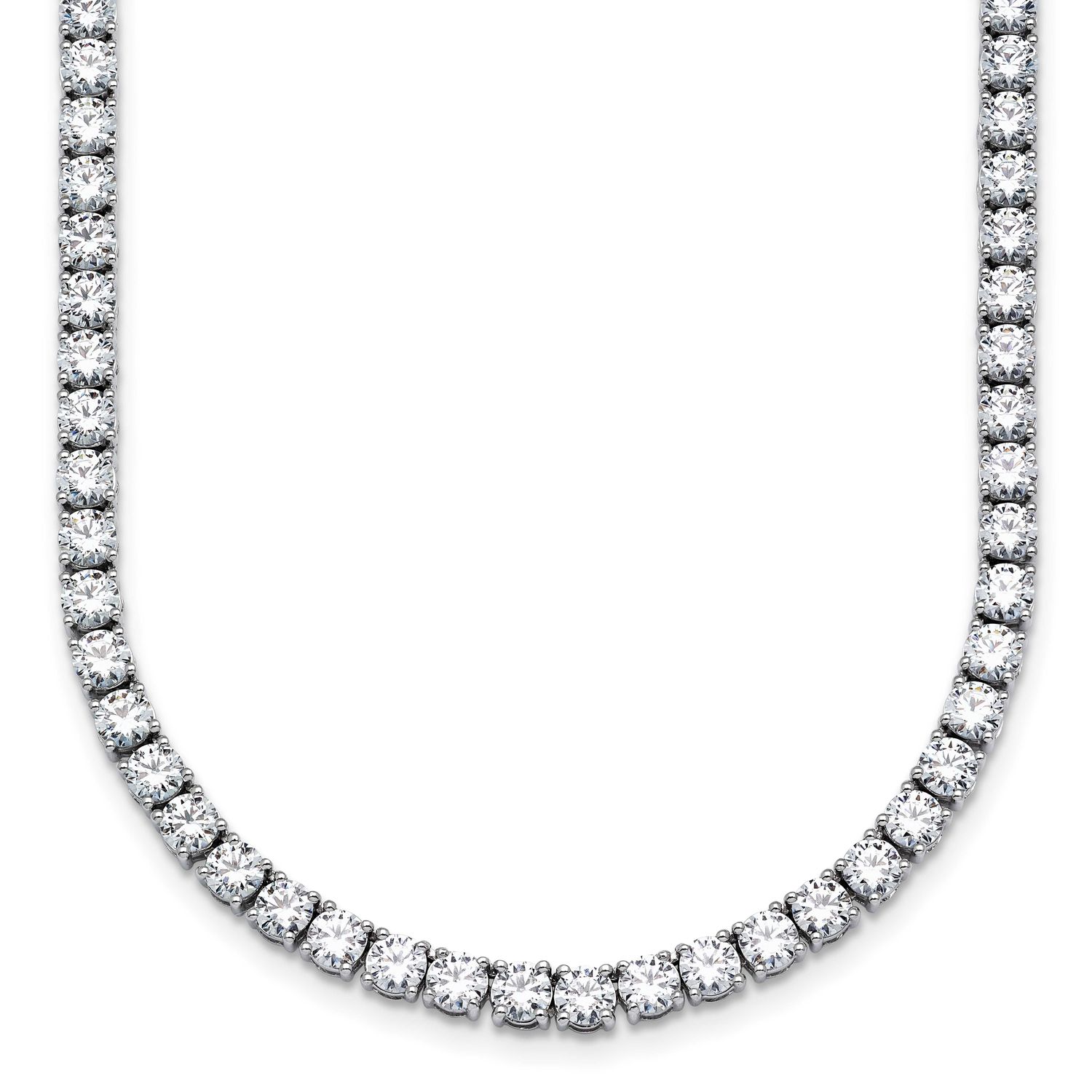 24in Lab Grown VS/SI FGH Round Diamond Straight Necklace 14k White Gold, PM10323-WLG-24,