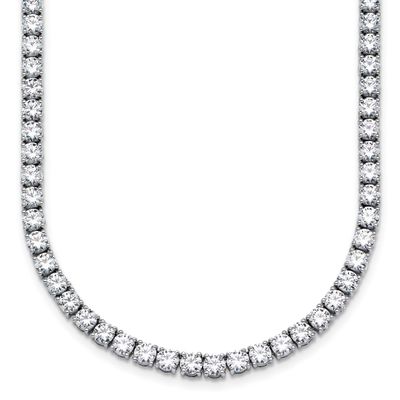 24in Lab Grown VS/SI FGH Round Diamond Straight Necklace 14k White Gold, PM10323-WLG-24,