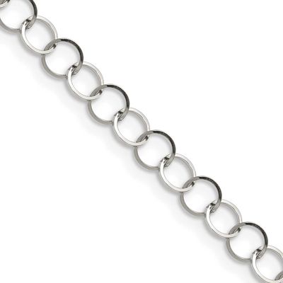 22 inch Fancy Link Chain Stainless Steel Polished, SRN1566-22, 191101018121