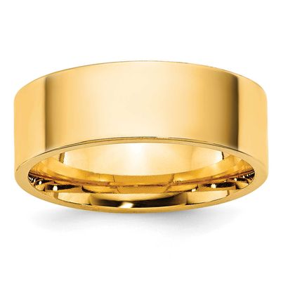 6.5mm Standard Flat Comfort Fit Band 10k Gold, 1FLC065-13.5,