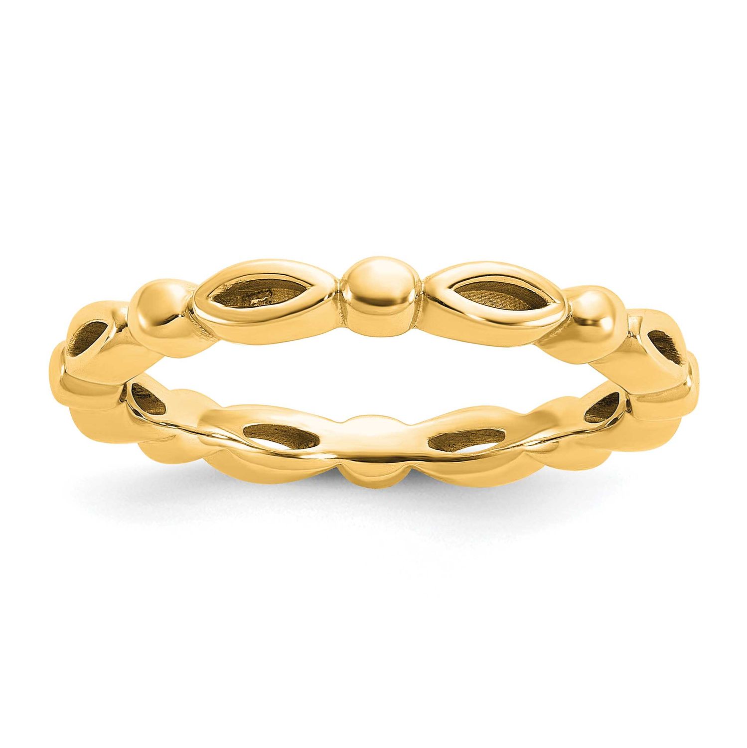 Ring Sterling Silver Gold-plated, QSK2288-9,
