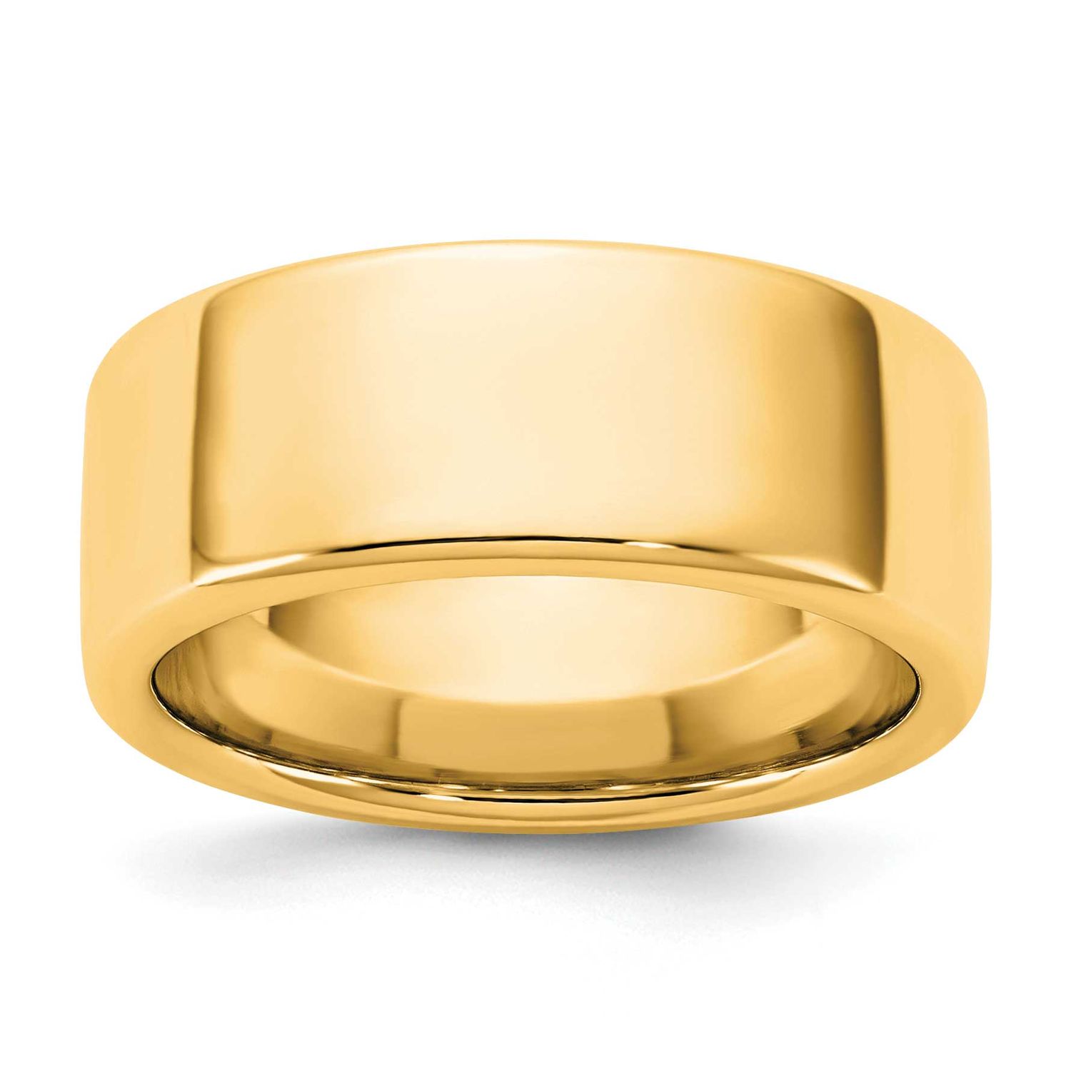 8mm European Comfort Fit Band 14k Gold, ECF080-4.5,