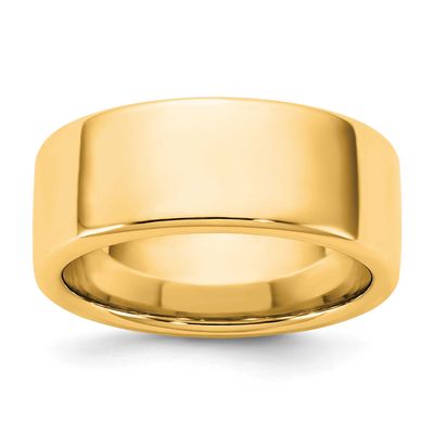 8mm European Comfort Fit Band 14k Gold, ECF080-4.5,