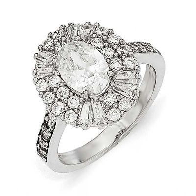 Cheryl M CZ Ring Sterling Silver, QCM1333-7, 191101475931