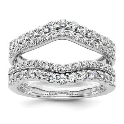 Lab Grown Diamond VS/SI FGH Ring Guard 14k White Gold, RM10517-125-WLG,