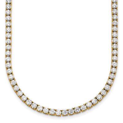 24in Lab Grown VS/SI FGH Round Diamond Straight Necklace 14k Gold, PM10322-LG-24,
