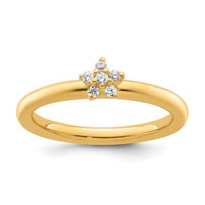 Diamond Star Ring 14k Gold, SK2195-5, 196904274170