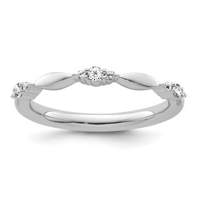 White Topaz and Diamond Ring 14k White Gold, SK2156-6,
