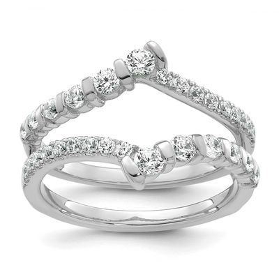 Lab Grown Diamond VS/SI FGH Ring Guard 14k White Gold, RM10520-075-WLG,