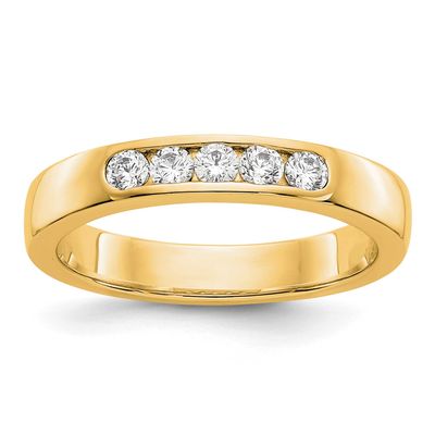 5-Stone Holds 5-2.4mm Round Channel Band Mounting Closed 14k Gold, RM3275B-026-Y,