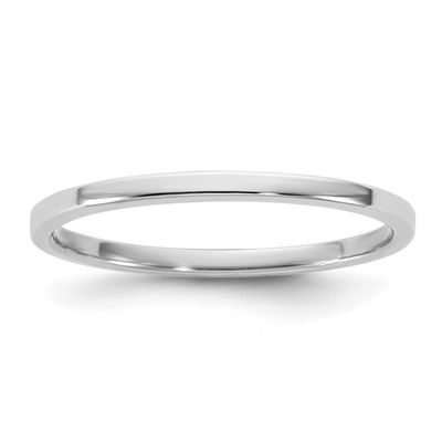 1.5mm Flat Band 10k White Gold, 1WFLL015-5,