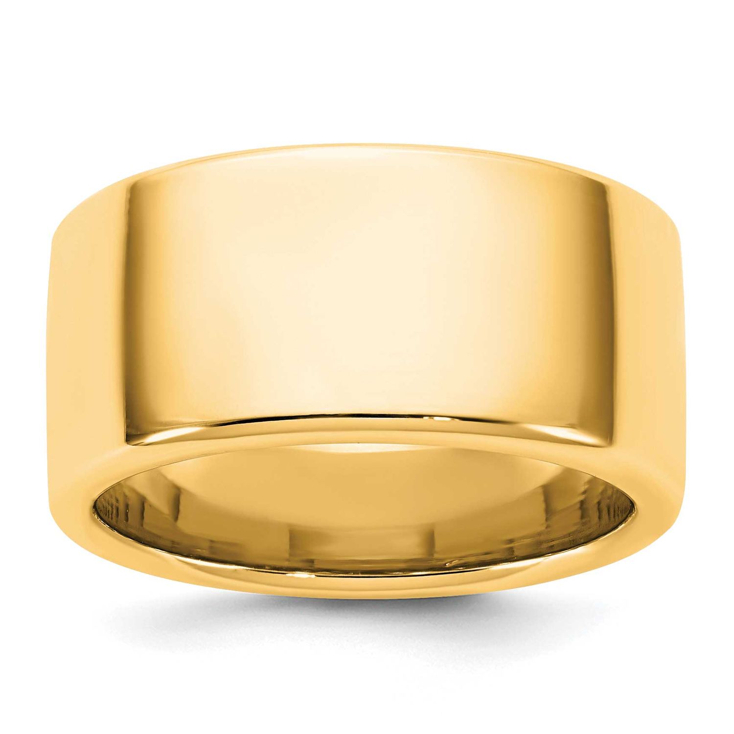 10mm European Comfort Fit Band 14k Gold, ECF100-10,