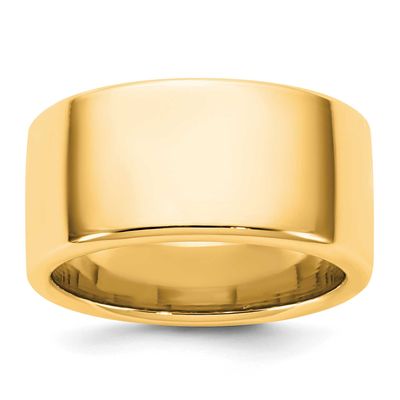 10mm European Comfort Fit Band 14k Gold, ECF100-10,