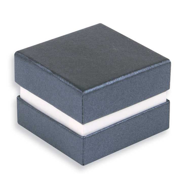 Stardust Collection Pack of 25 Slate 2 inch x 2 inch x 1.3125 inch Earring Box , CL1E-SL,
