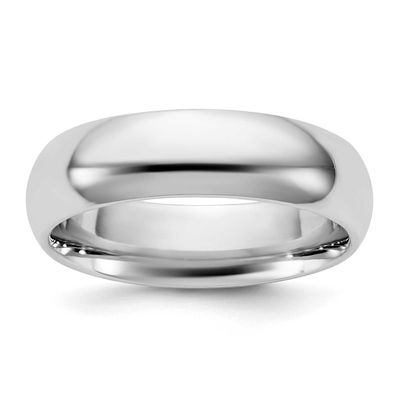 5.5mm Comfort Fit Band 10k White Gold, 1WCF055-13.5,