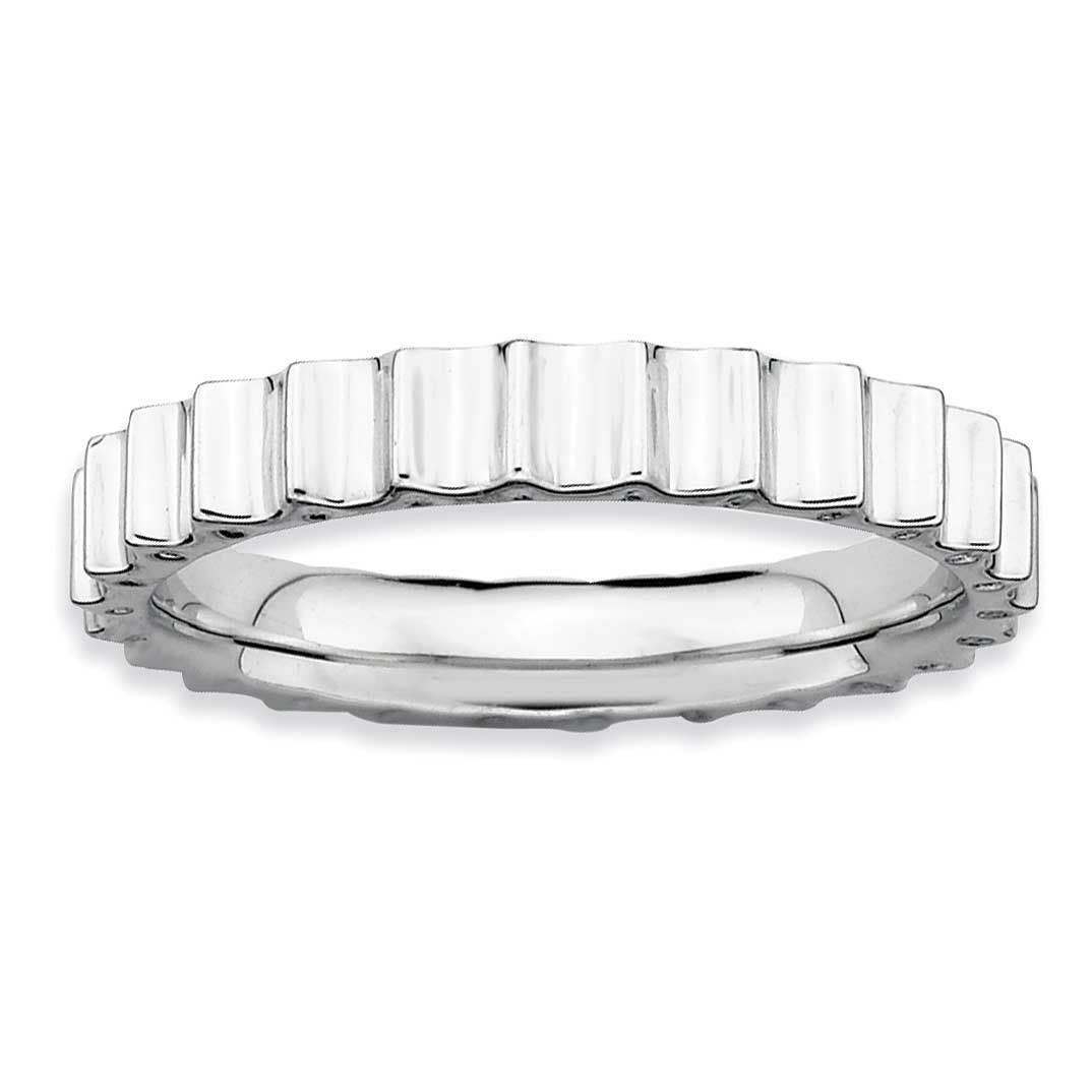 Ring Sterling Silver Rhodium-plated, QSK255-6, 883957178097