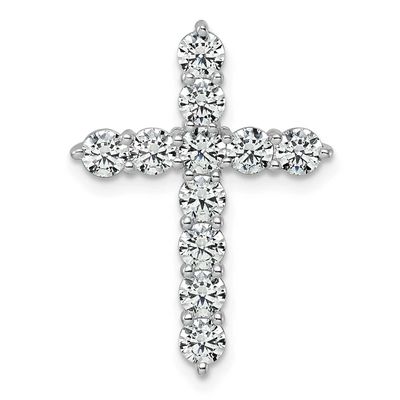 Lab Grown Diamond 2ctw VS/SI FGH Cross Pendant 14k White Gold, PM10450-WLG,