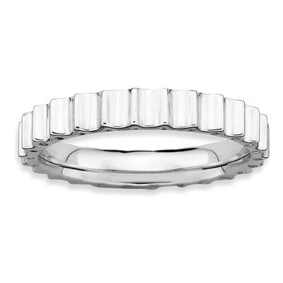 Ring Sterling Silver Rhodium-plated, QSK255-6, 883957178097