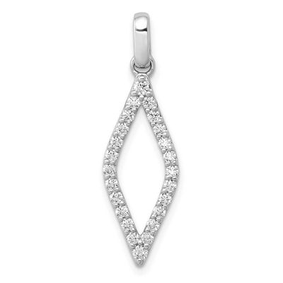 Lab Grown Diamond VS/SI FGH Fancy Pendant 14k White Gold, PM3703-050-WLG, 883957079035