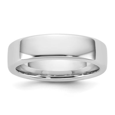 5.5mm European Comfort Fit Band 14k White Gold, WECF055-12.5,