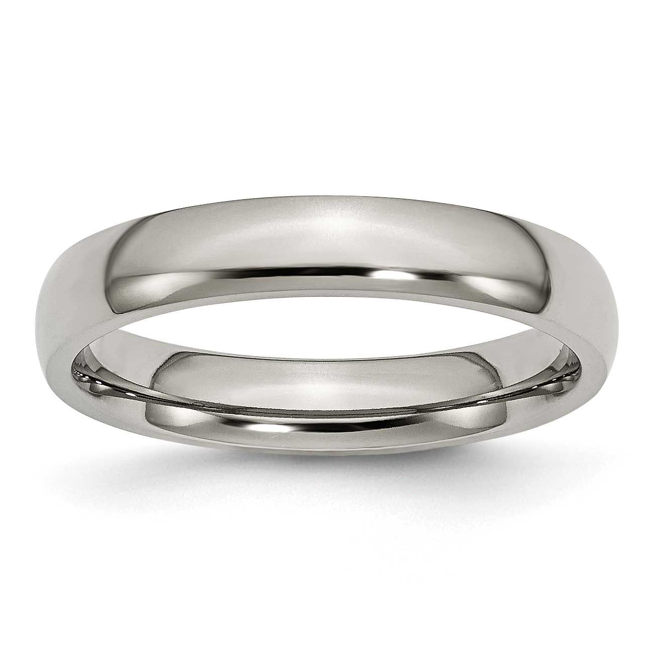 4mm Half Round Band Titanium Polished, TB21-12, 883957738499