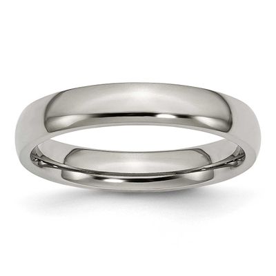 4mm Half Round Band Titanium Polished, TB21-12, 883957738499