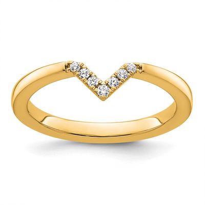 Diamond V-Shape Ring 14k Gold, SK2117-6,